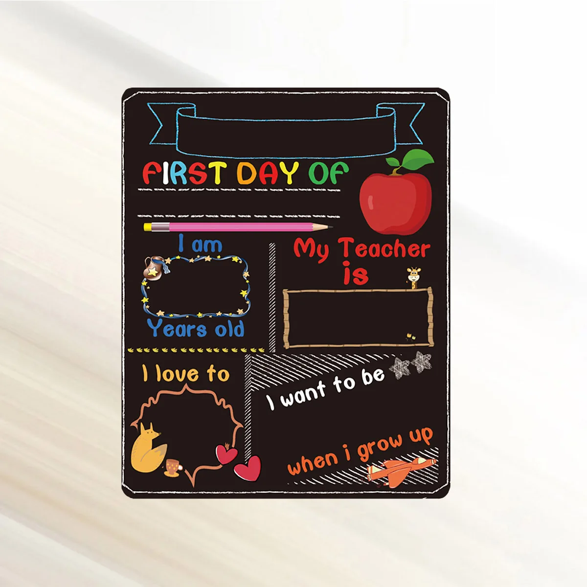 

Double Sided Blackboard Small Chalkboards Practical Message Board Home Decoration Office Student Education Tool Display Notice