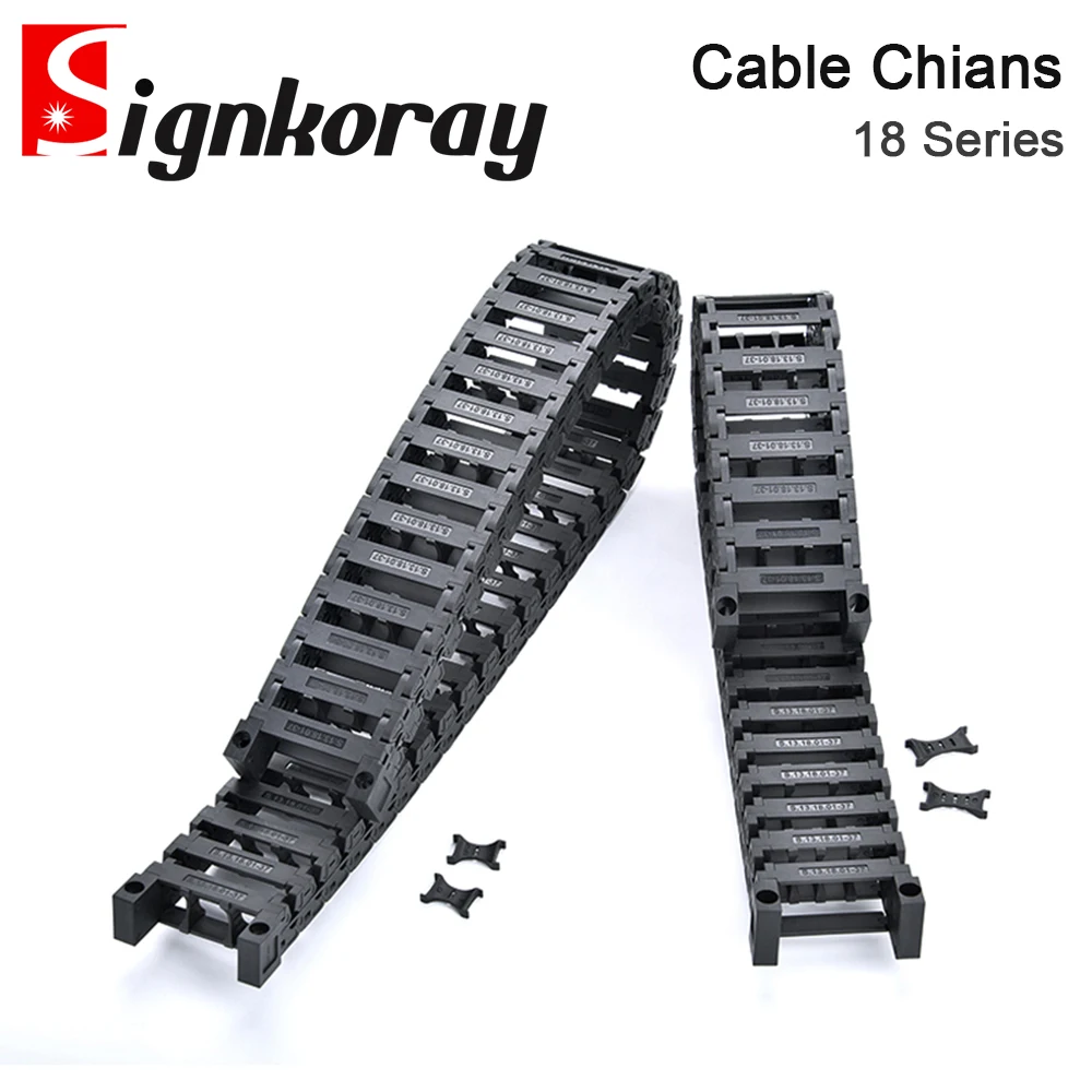 SignkoRay Cable Chain 18 Series High Speed Mute Bridge Open on Both Side Towline Transmission Drag Chain for Co2 Laser Machine