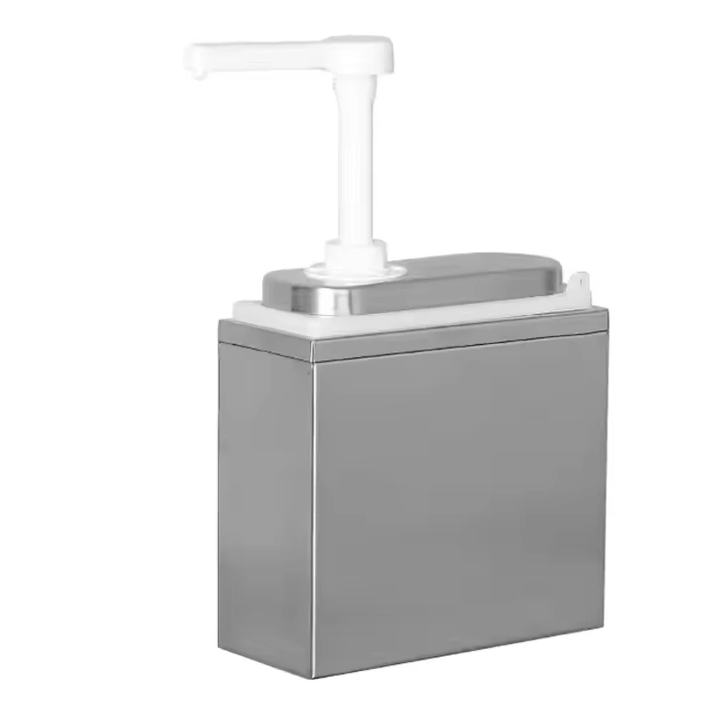 

1л/2л двойная головка из нержавеющей стали и полипропилена, насос для приправ, пластиковый дозатор для соуса