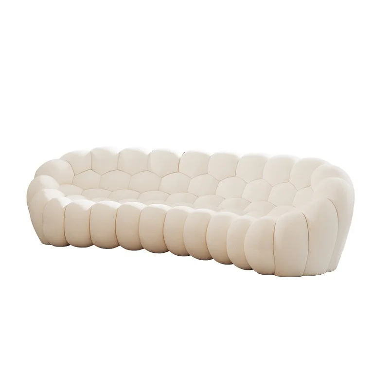 

Italian light luxury living room sofa cream style household special-shaped bubble sofa clothing store model room lazy sofa