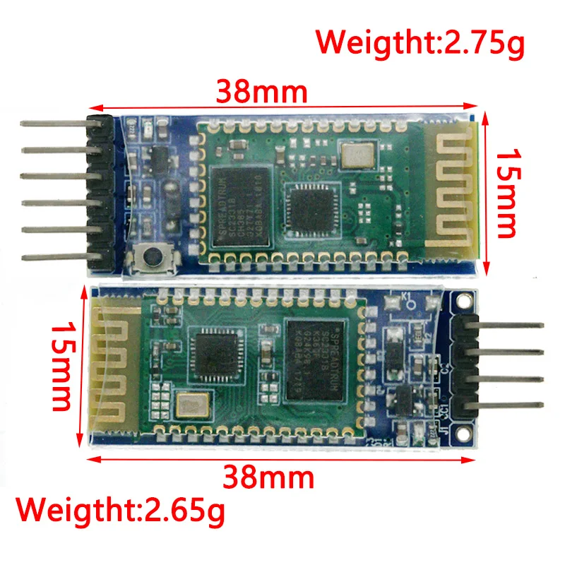 HC-05 HC-06 RF Wireless Bluetooth Transceiver Slave Module HC05 / HC06 RS232 / TTL to UART Converter and Adapter For Arduino