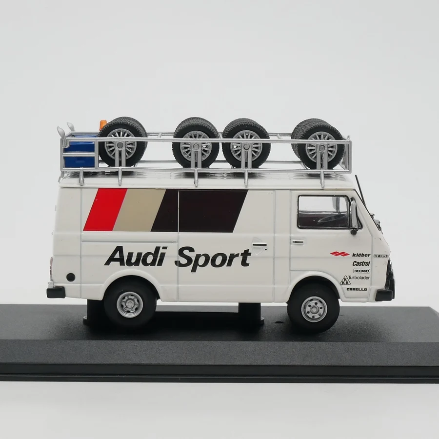 Ixo 1:43 Scale Diecast Alloy Volkswagen LT 35 Audi Sport 1981 Toys Cars Model Classics Nostalgia Adult Gifts Souvenir Display