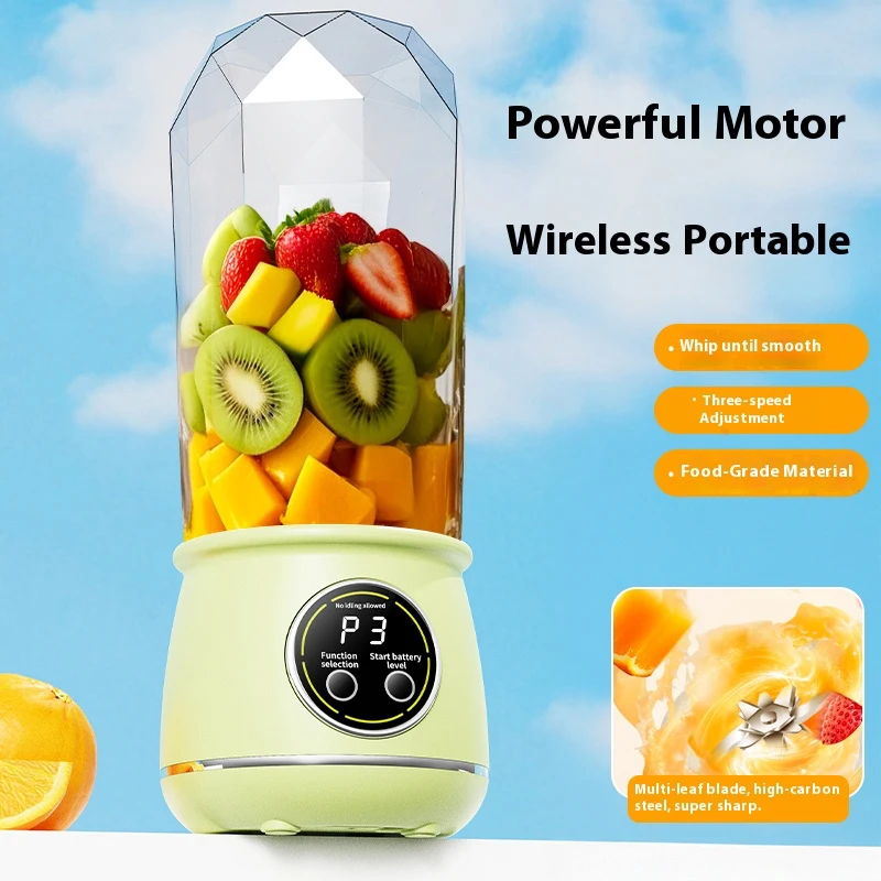 

550ml Portable Electric Fruit Juicer Home USB Rechargeable Smoothie Blenders Machine Sports Bottle Juicing Cup