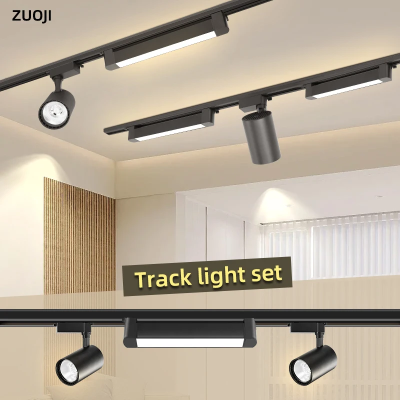 Track Light LED Spotlight 10W 20W 30W  Spot Led Track Rail Lighting Fixture 165-264V Track Lamp Clothing Shop Rail Ceiling Light