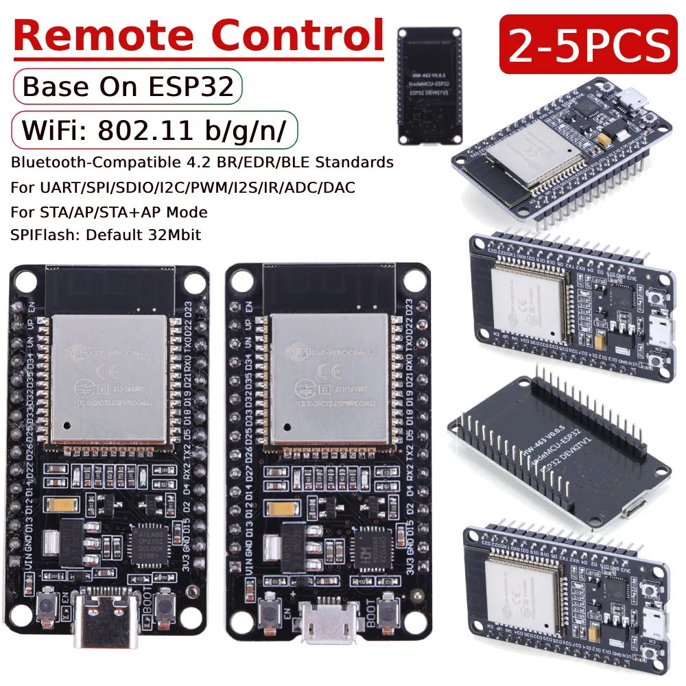 Wireless Module Base On ESP32 WiFi+Bluetooth-compatible Development Board Low Power Consumption Support STA/AP/STA+AP Mode