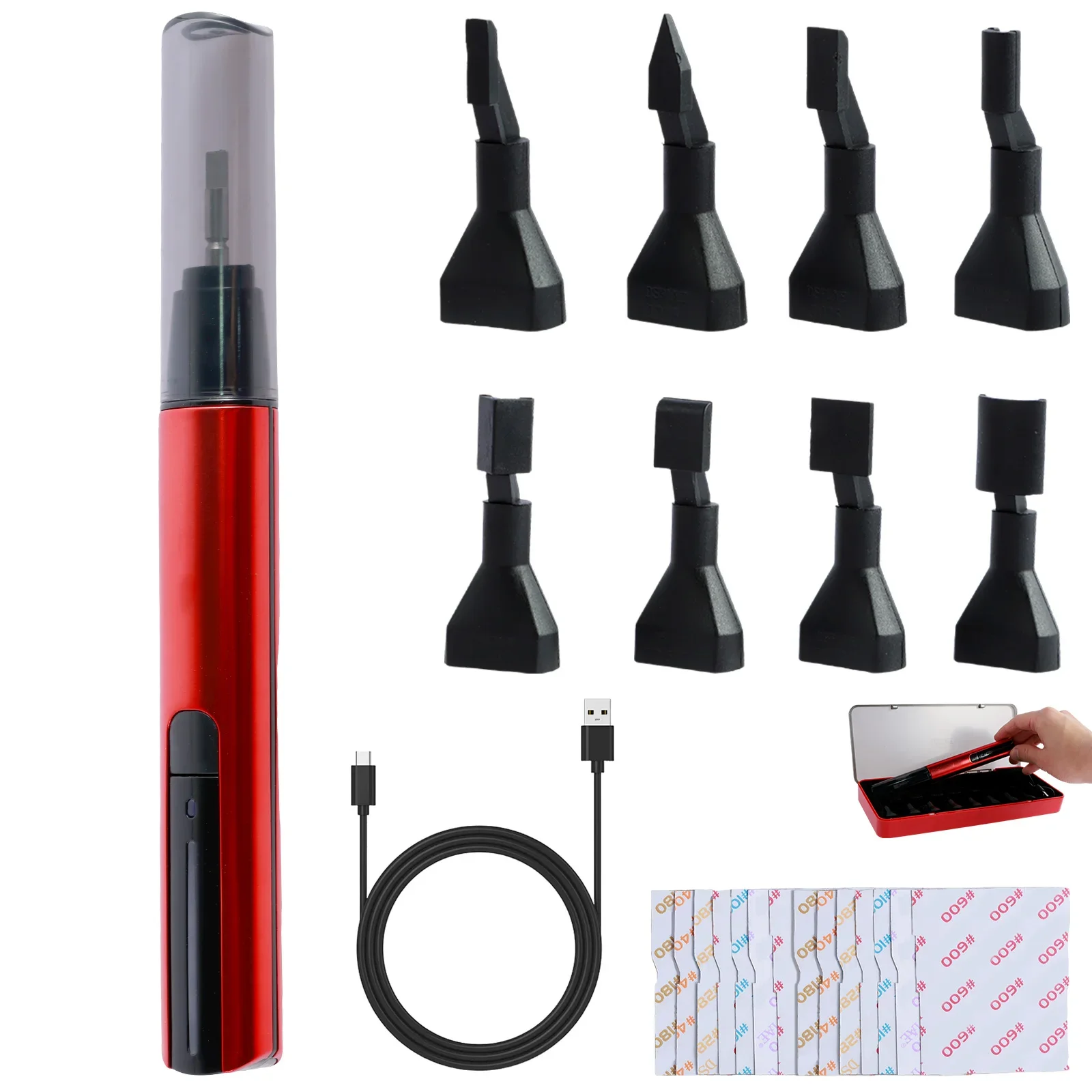 

Mini Reciprocating Sander Portable Electric Sanding Pen USB Mini Sander Sanding Pen Polishing Machine for Grinding Polishing