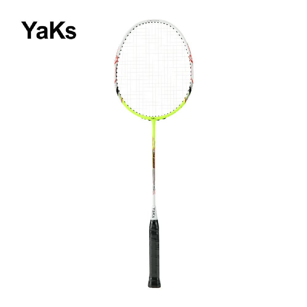 2023 Yaks New Brand Full Carbon Professional Genuine Light weight High Elastic Adult Training Badminton Racket Type 22-24 Pounds