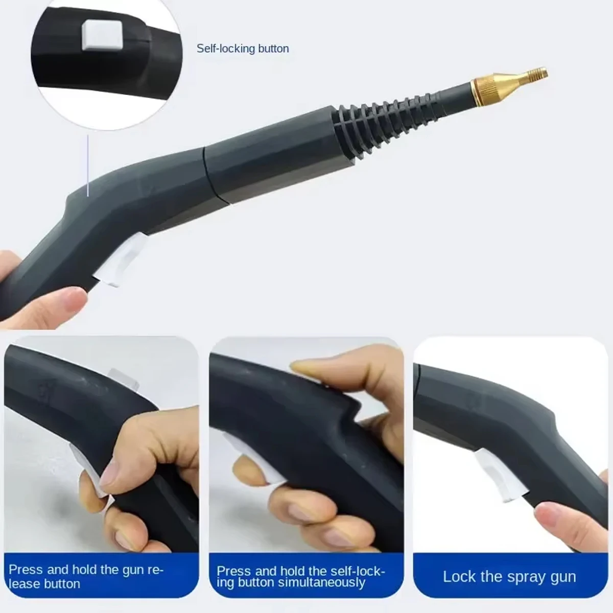 2600W Electric High Temperature and Pressure Steam Clean, 1.4L Large Capacity Water Tank, 6 - Speed Adjustable Pressure