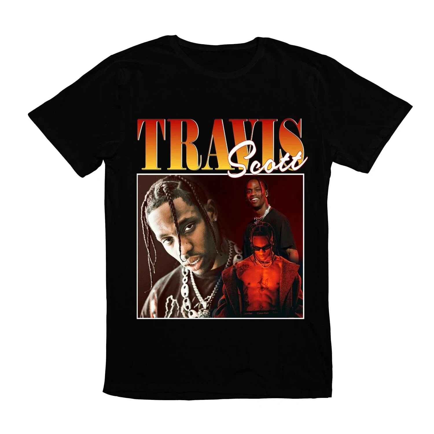 

Men Travis Rapper American Scott Texas Music Band Tee T-Shirt