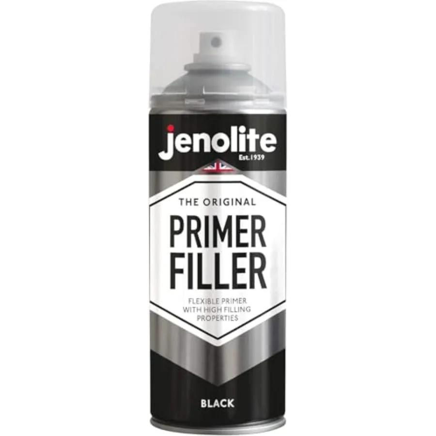 

Aerosol Primer Filler Paint for Automotive Repair BLACK Flexible Formula with High Filling Capacity Covers Small Dents and Scra