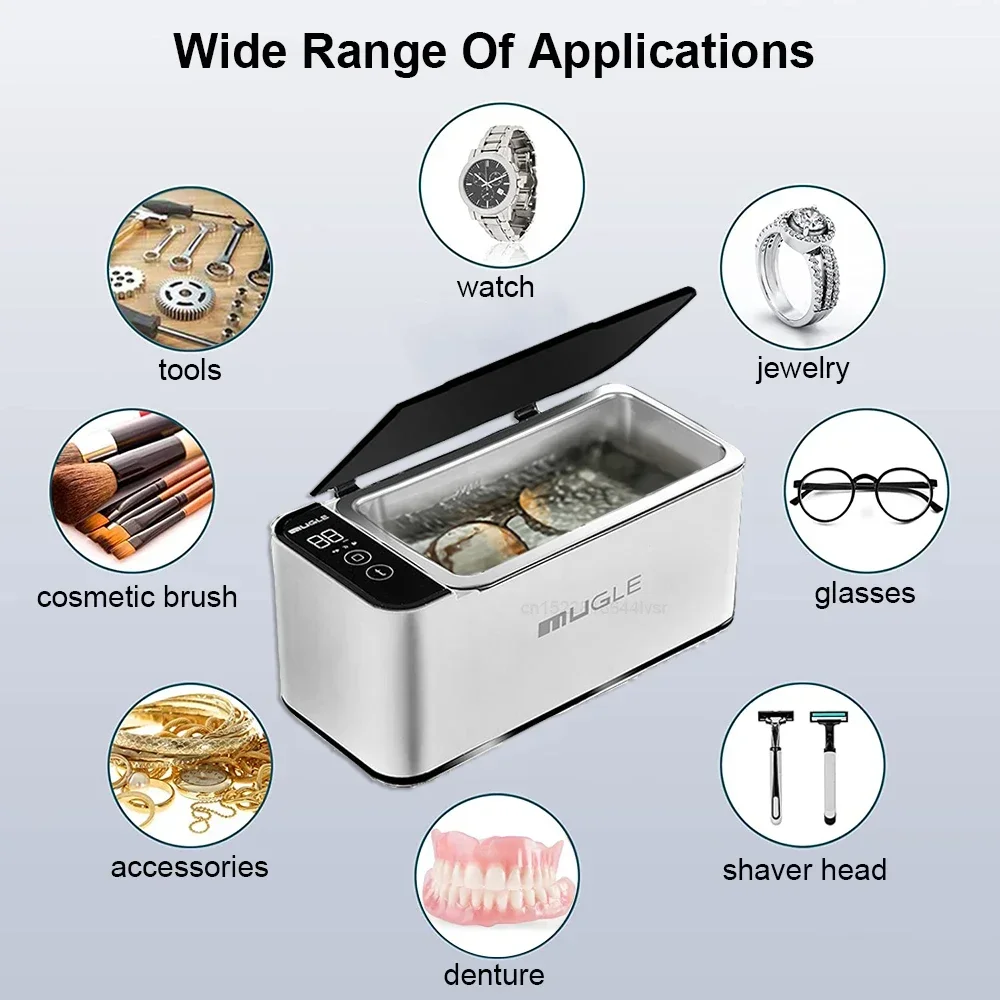 Ultrasonic Cleaner 50W Ultrasonic Glasses Jewelry Cleaner 500ML Ultrasonic Cleaning Machine Ultrasound Washing Bath For Glasses