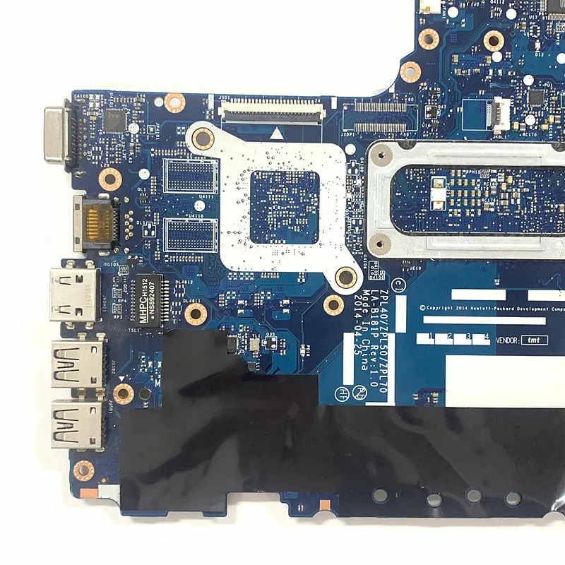 Imagem -06 - Placa-mãe Portátil para hp Probook 450 g2 I34005u Cpu Zpl40 Zpl50 Zpl70 La-b181p 782951601 782951501 100 de Trabalho