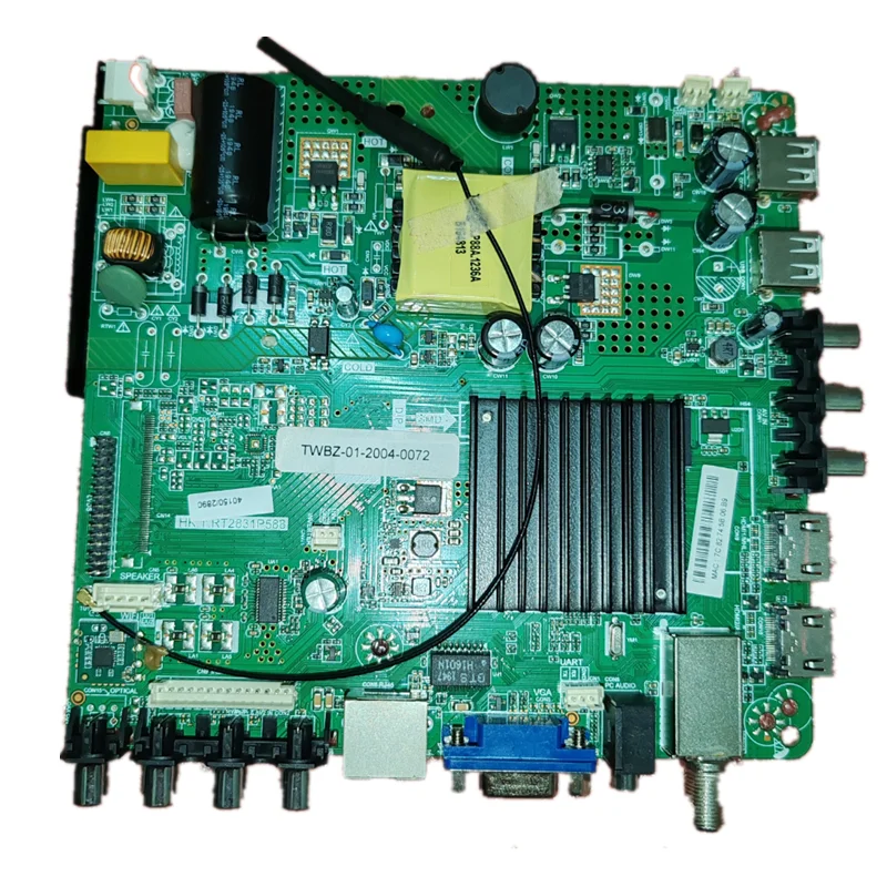 

HK.T.RT2831P588 Three in one TV motherboard tested with physical photos for TEC LOGO 74--82V 300ma 1g+4G 1366x768