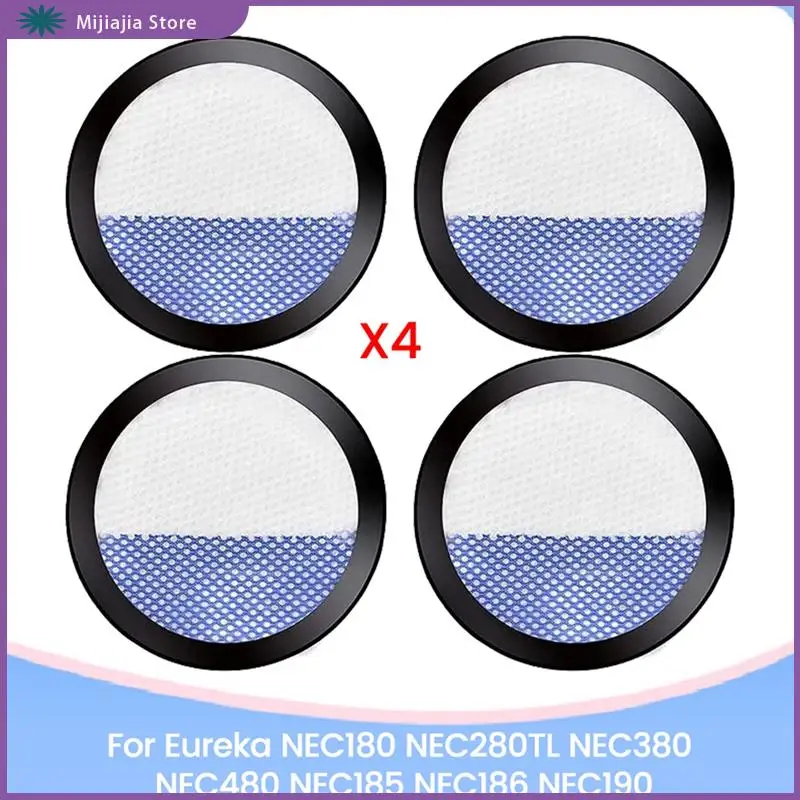 Filtres d'aspirateur verticaux de remplacement, 4 pièces, pour Eureka NEC180 NEC280TL NEC380 NEC480 NEC185 NEC186 NEC190, pièces d'aspirateur, ventes