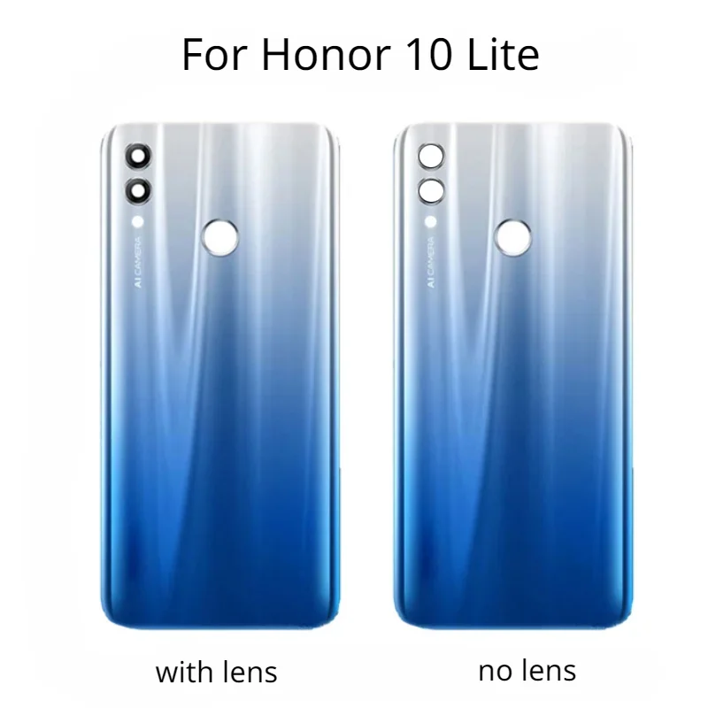 New Back Cover For Huawei Honor 10 Lite HRY-LX1 LX2 L00a Battery Cover Door Rear Housing Case with Camera lens logo