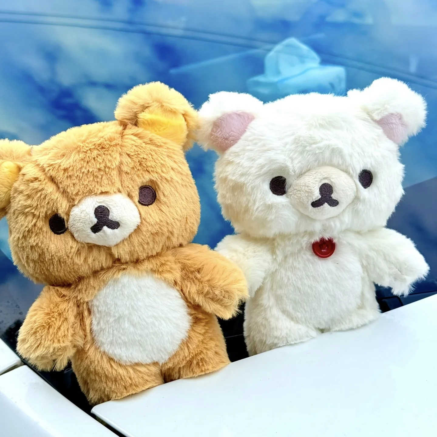 

Fluffy Rilakkuma Plush Adorably Bear Stuffed Doll Kawaii Downy Anime Room Decor Toys Xmas Gift S for Kids 20cm