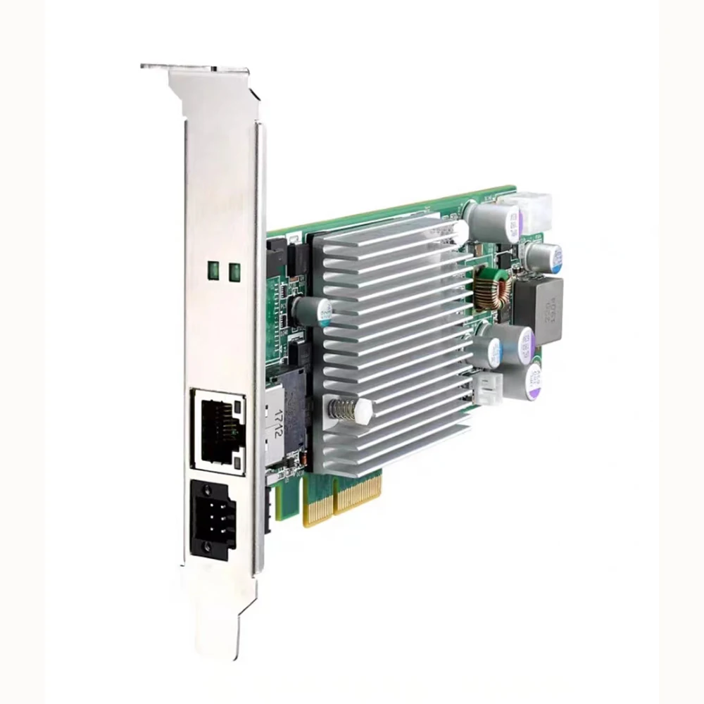 ل Advantech عشرة جيجابت NIC PCIE-1181-AE 1 منفذ 10 بطاقة الحصول على الصور البصرية Gige POE PCIE-1181