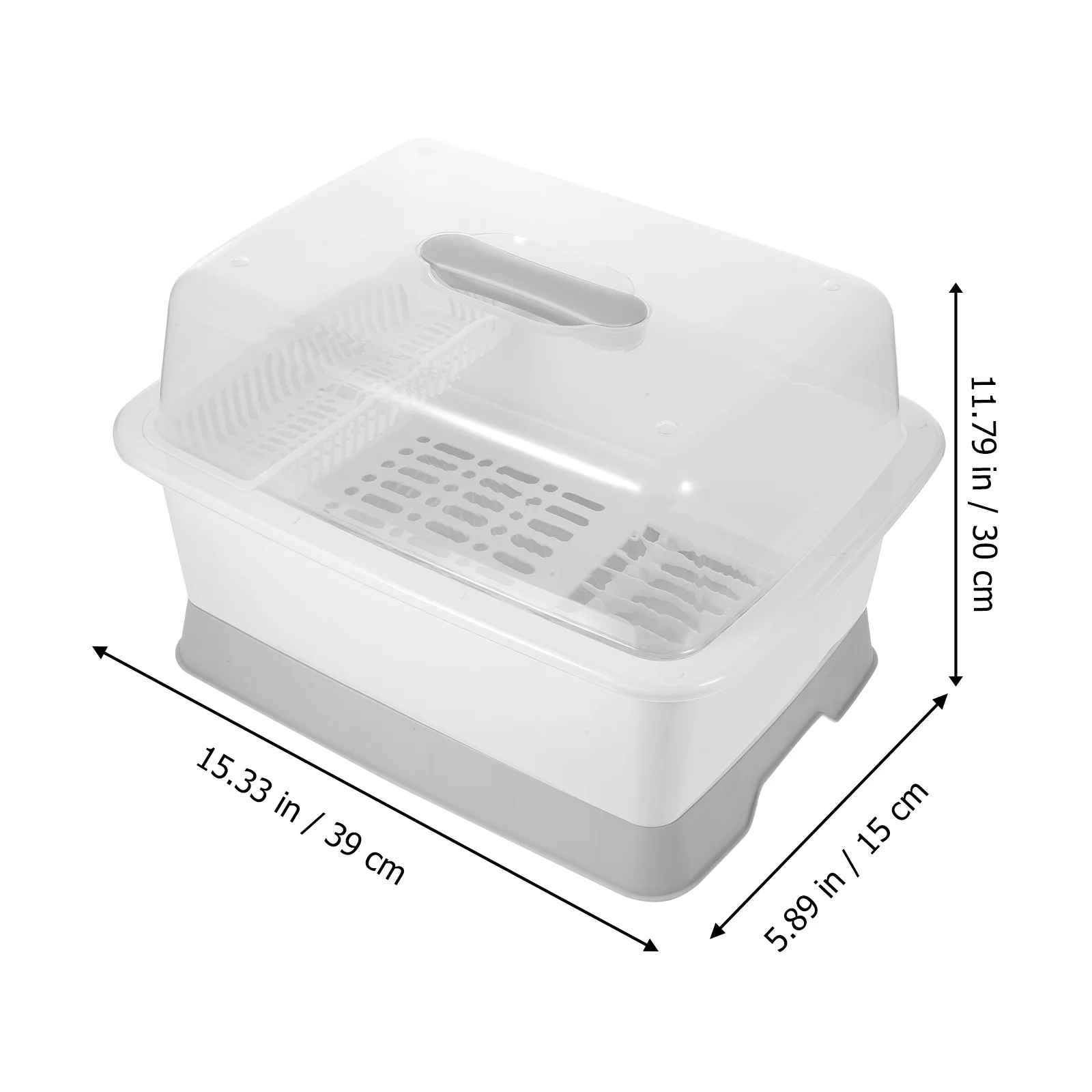 

Dish Drying Rack With Lid Plastic Tableware Organizer Kitchen Storage Rack For Chopsticks Forks Spoons Plates Drain Holder