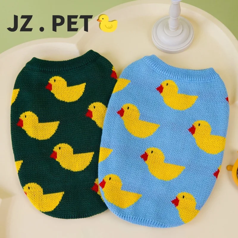 Pet Dog Sweater for French Bulldog Korea Style Duck Pattern Pet Dog Sweaters for Dog Winter Puppy Clothes for Chihuahua