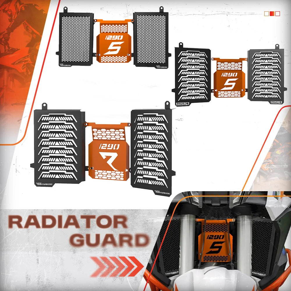 

2025 2024 Motorcycle Accessory Radiator Grille Central Cylinder Guard Cover For KTM 1290 Super Adventure S R ADV 2021 2022 2023