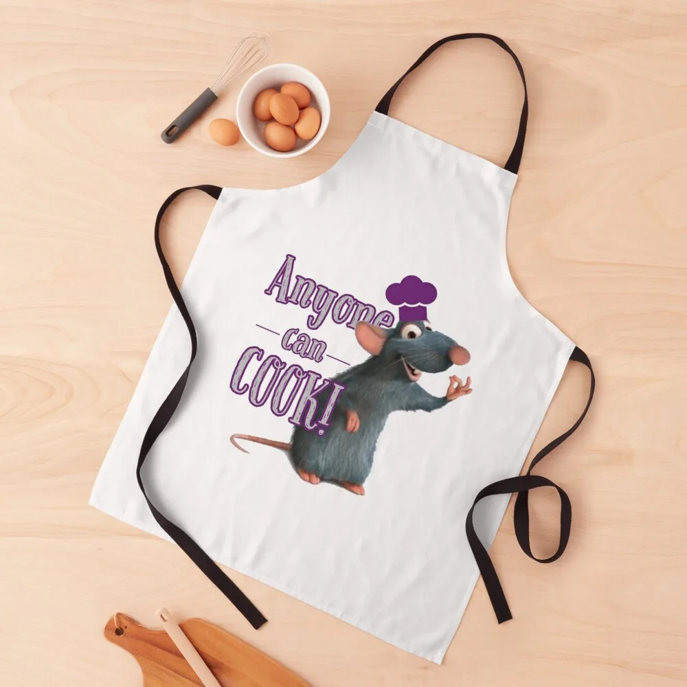 

Anyone can cook! Ratatouille TikTok Musical Apron Manicurists christmas Cute Kitchen Ladies Apron