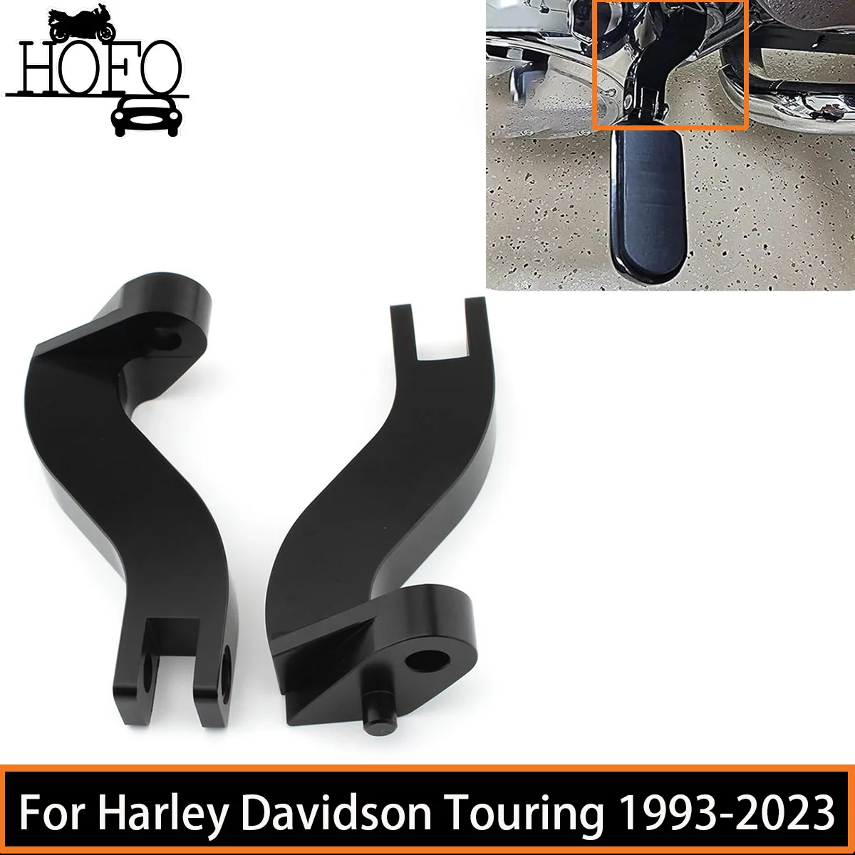 

Motorcycle Passenger Rear Foot Peg Mounting Bracket Kits For Harley Davidson Touring 1993-2023