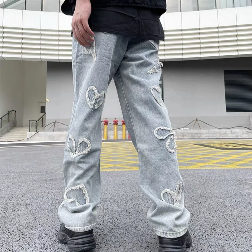 men Jeans Boyfriend Pants High Waist Stright Trousers pantalones hombre y2k streetwear cargo pants men baggy jeans men clothing