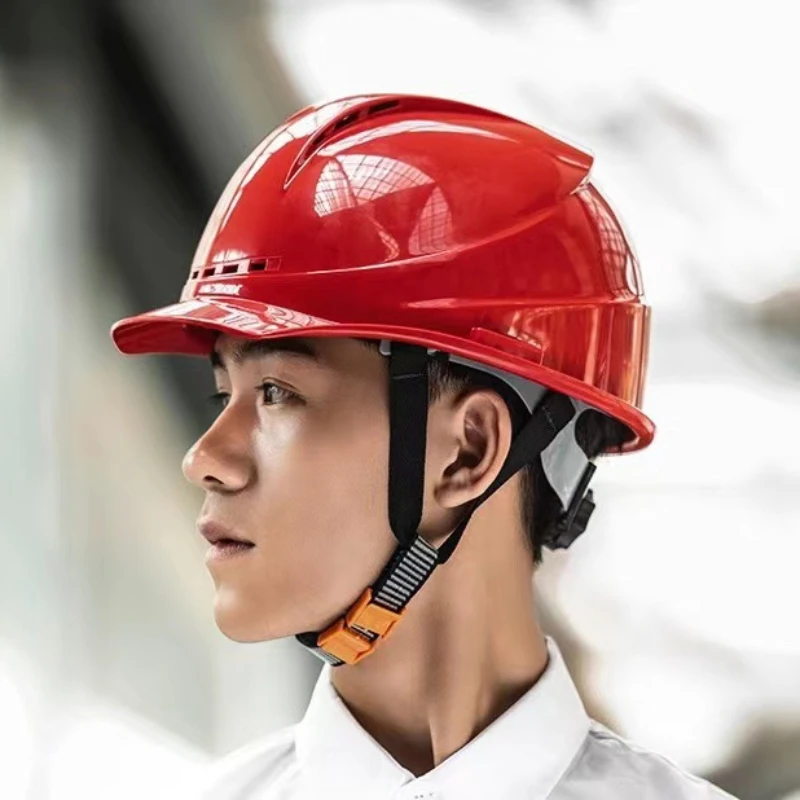 Safety Helmet Construction Site European Breathable Thick National Standard ABS Anti Smashing Helmet Construction Safety Helmet