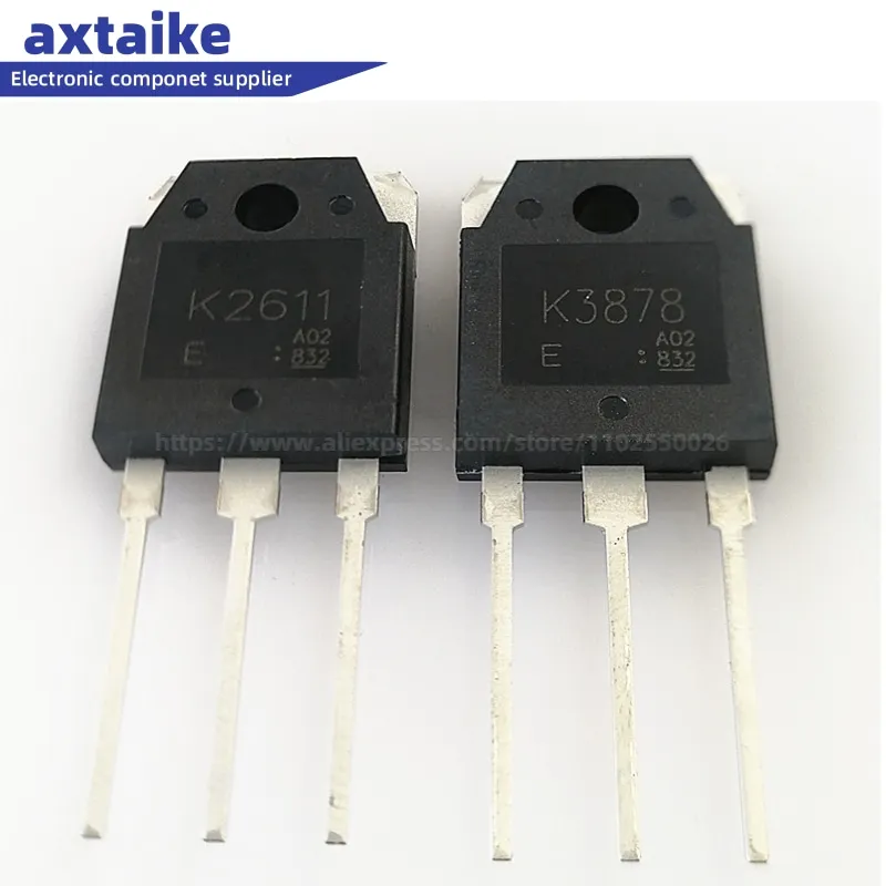 5PCS K2611 K3878 K4107 2SK2611 2SK3878 2SK4107 TO-3P SC-65 9A 900V N-channel MOSFET DIP Transistors Welding Machine Switch Tube