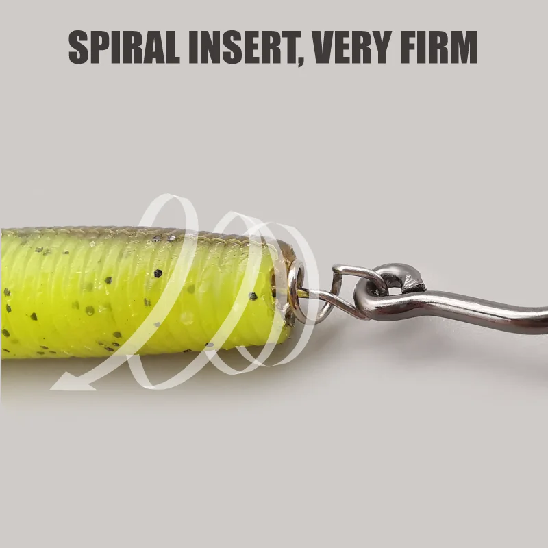 LUREHOLIC Lead Weighted Worm Hook with High Speed Spinner 3.5g-3pcs/ 5.3g-3pcs/ 7.2g-2pcs Lure Fishing Jig Head