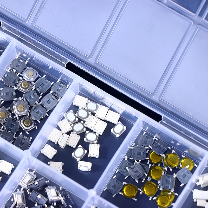 200 قطعة 10 أنواع دائم سيارة التحكم عن بعد اللوحي Actile مفتاح بـزر دفع مفاتيح السيارة زر اللمس Microswitch مع صندوق #3