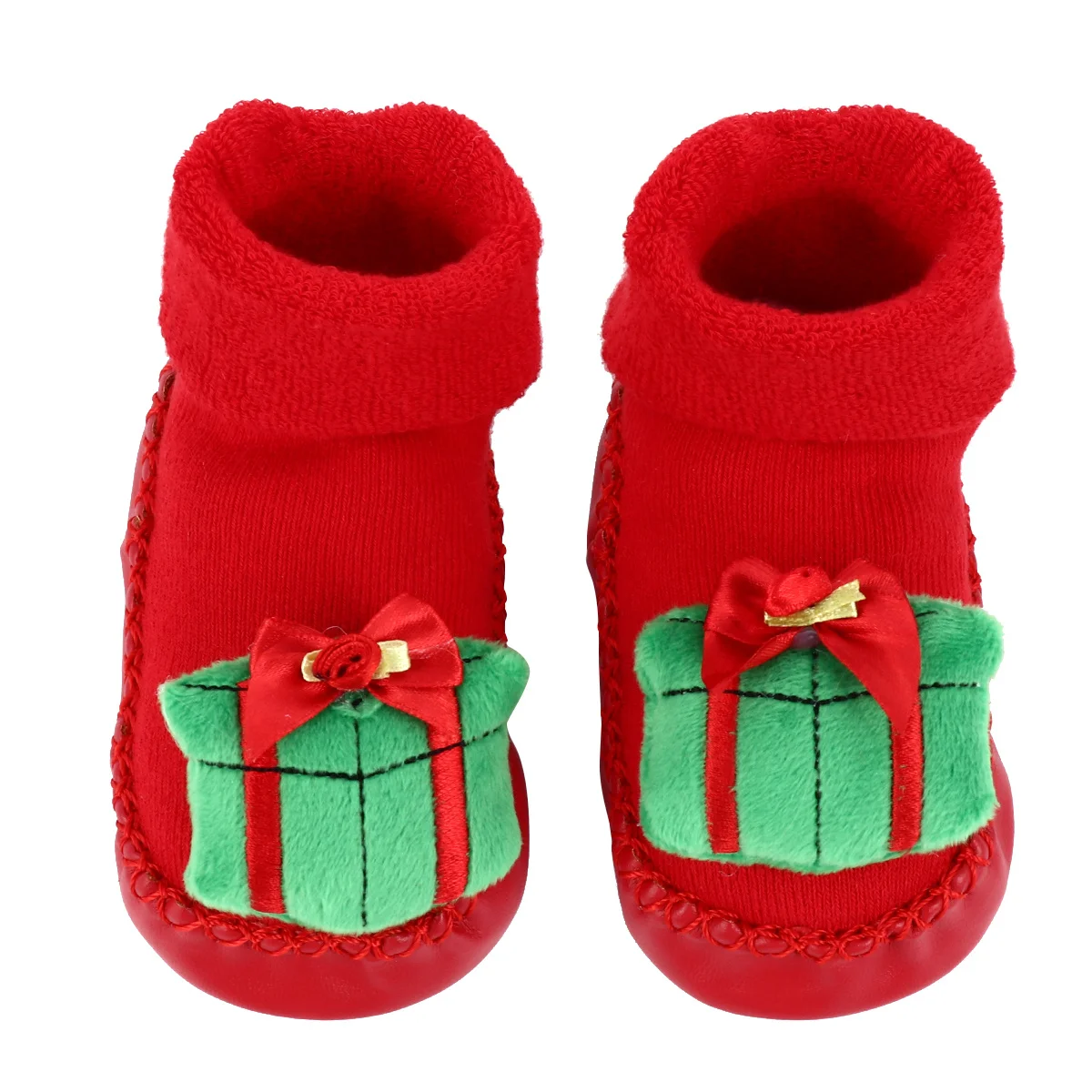 

1Pair Anti-Skid Shoe Socks for Babies Cotton Design Non-Slip Sole Cartoon Floor Socks Christmas Gift Kids Walking Safety