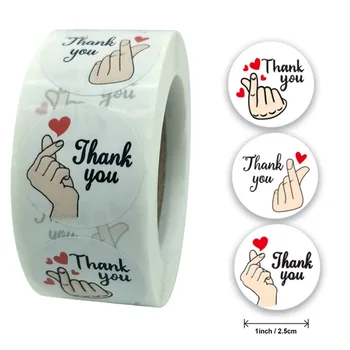 50 Stuks Dank U Stickers Scrapbooking Voor Gift Decoratie Briefpapier Sticker Seal Label 4 Ontwerp Handgemaakte Custom Sticker