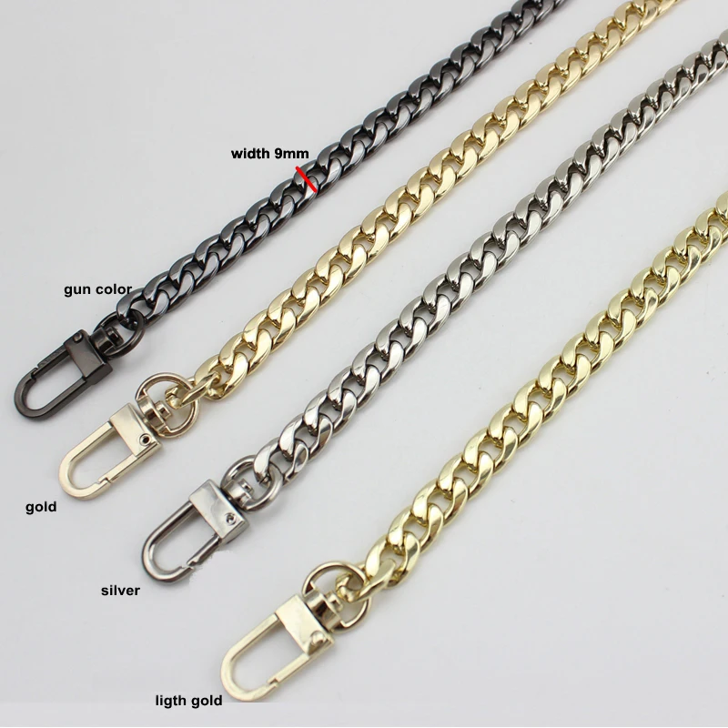 5 meters/lot 4 colors 9mm width chains metal(NO hooks),top ending hot selling gold chain designs for ladies