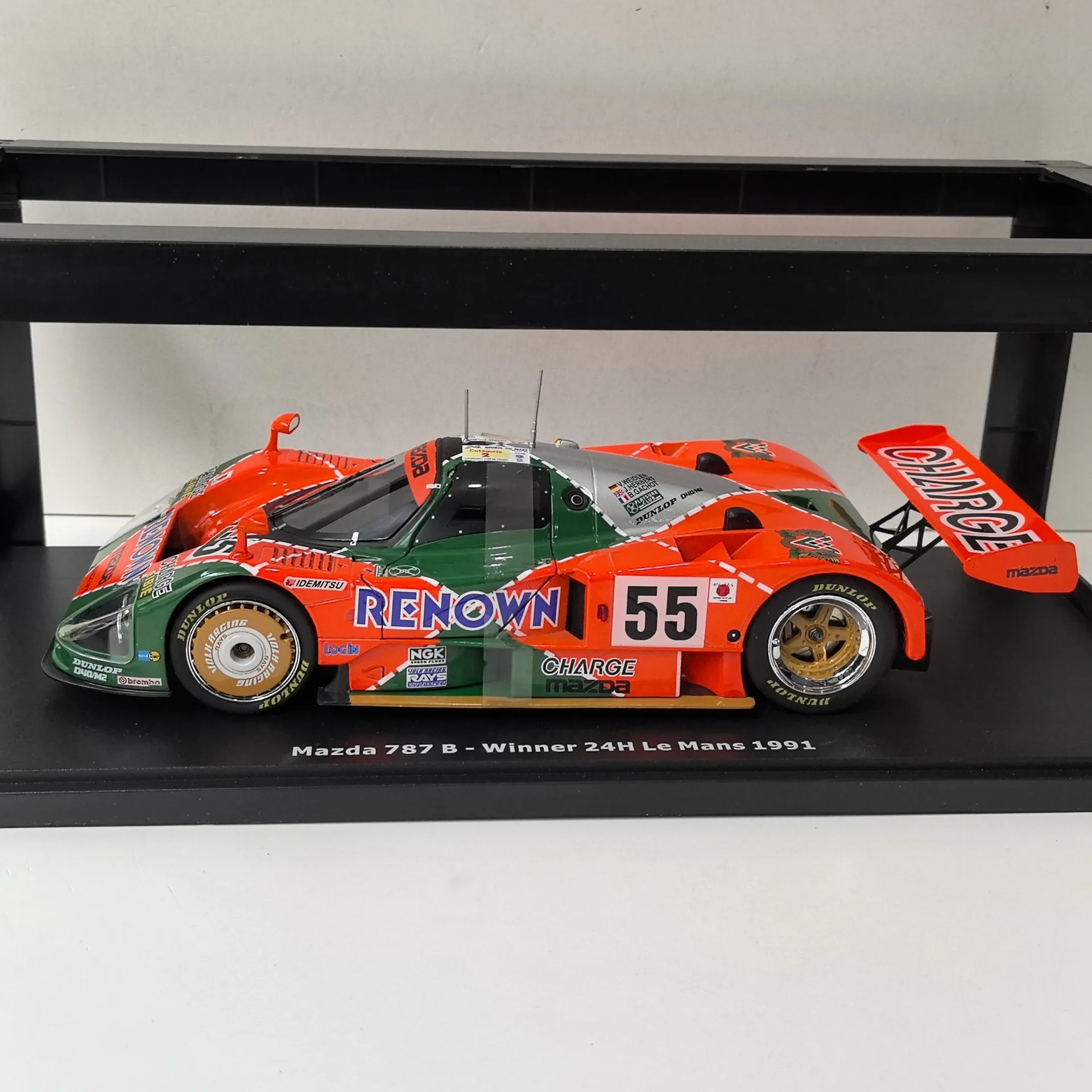 Paint Surface Defects Diecast KK 1/18 Scale MAZDA 787B #55 LE MANS 1991 U2 Alloy Car Model