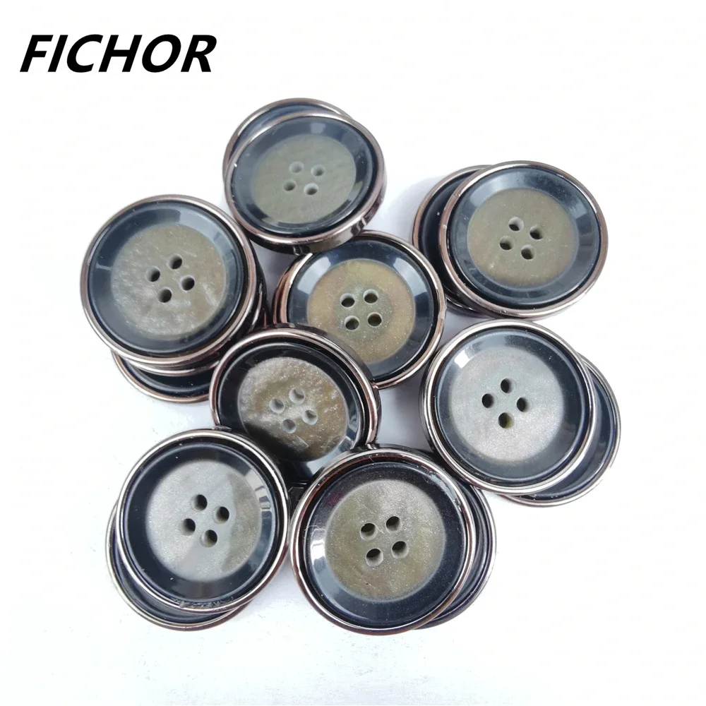 

10 шт., 26 мм, 4 отверстия, сделай сам, новая кнопка для рисования, высококачественные пуговицы из смолы, декоративные пуговицы для костюма в британском стиле
