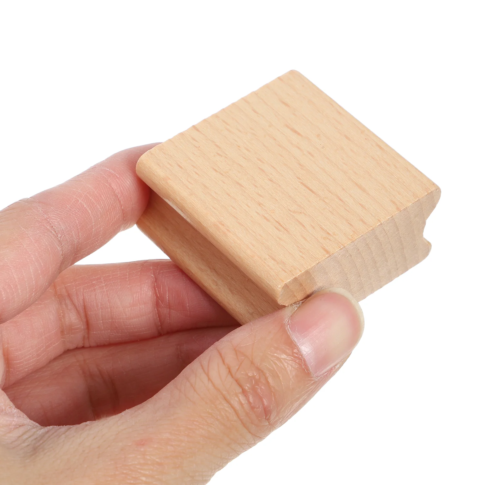 10 Pcs Wooden Seal Stamps Scrapbook Accessories Unfinished Handle Blank Stamper Baby