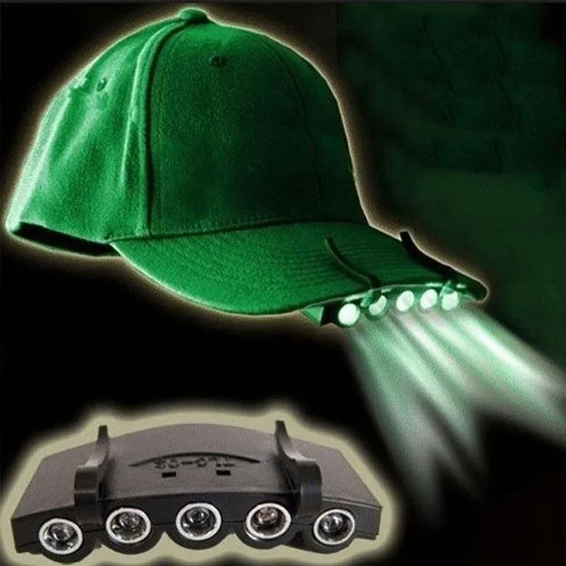 Super Bright Night Fishing 11-LED Cap Light Headlight Headlamp Head Flashlight Head Hat Clip on Light Fishing Head Lamp Headlamp