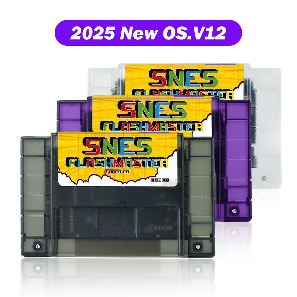 3000 in 1 OS V12 SNESフラッシュマスターカートリッジカード、8GB TF 