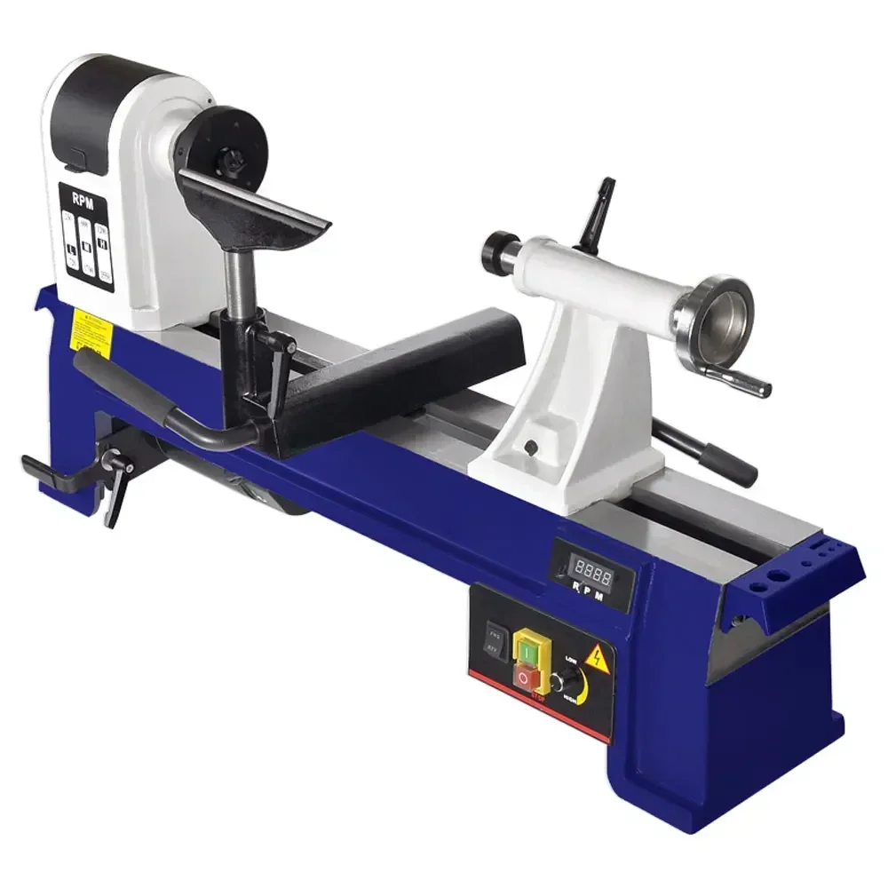 750W 14 Inch Woodworking Lathe Wood Rotary Machine Multi-function Pen-making Household Mini Diy Machine Tool 3550RPM