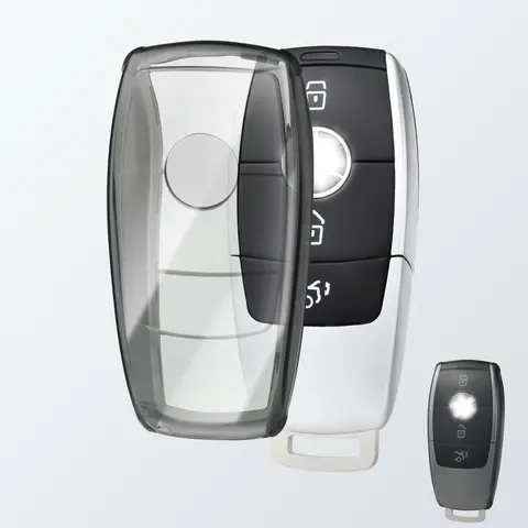 Key Case Cover For Mercedes W212 W213 W205 GLC GLB C/E/A/B/S Class A200 C260 E260 E300 CLA W220 W221 X253 For AFFALTERBACH AMG 6 best sales mercedes benz cla 200 accessories - №4