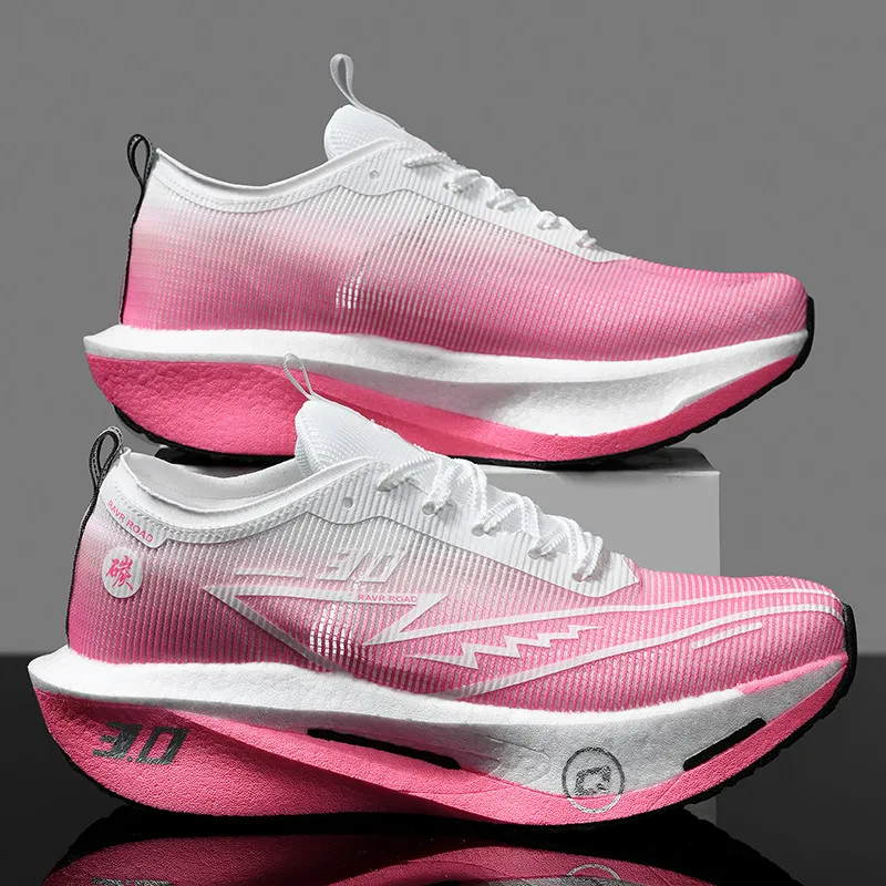 Couple Breathable Mesh Carbon Board Shoes, Student Sports Exam Shoes, Chunta Ultra Light Rebound Marathon Running Shoes image 5