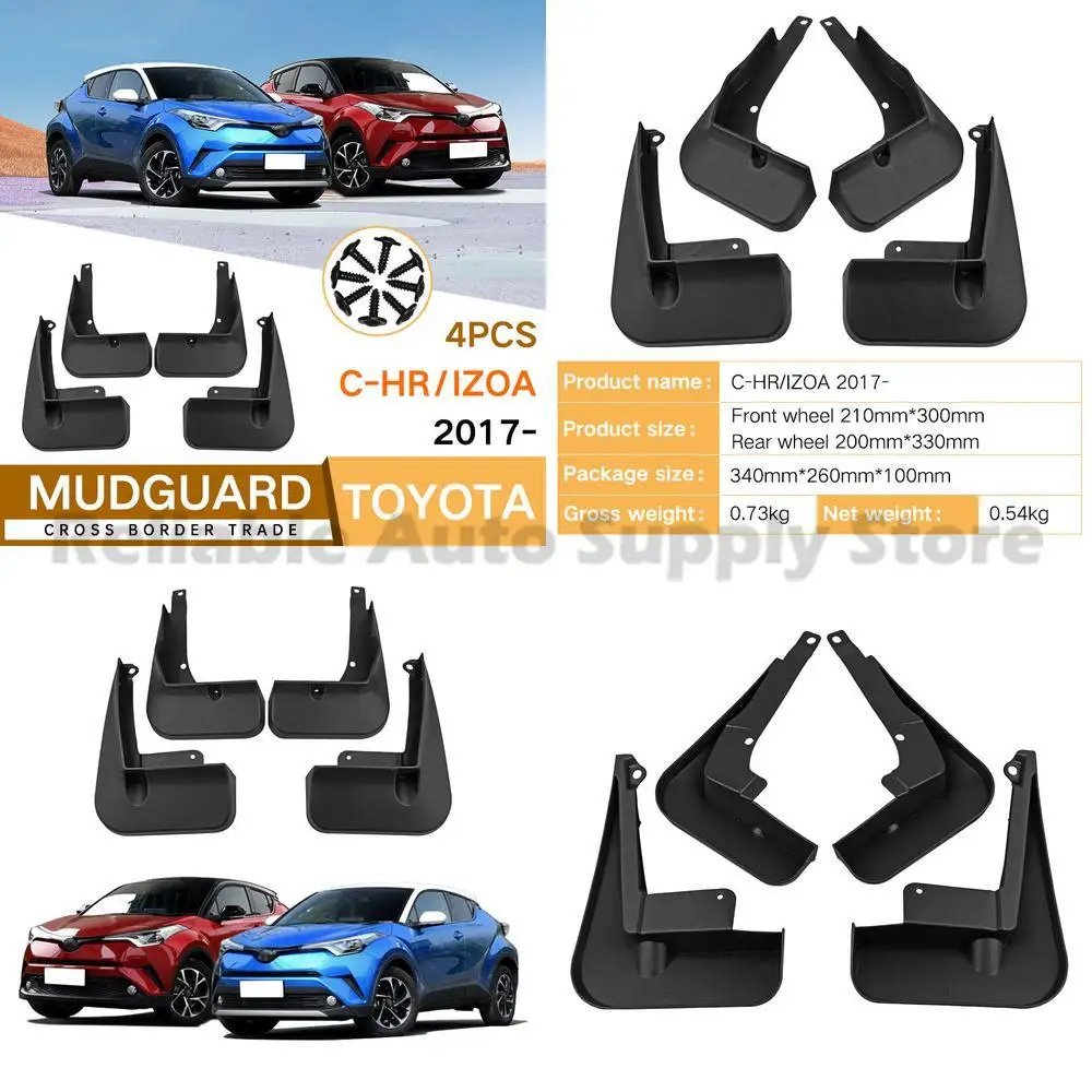 

For Toyota C HR IZOA 2017 2023 Mud Flaps Fender Liners Auto Accessories Wholesale Direct from Factory Premium Quality Durable Pr