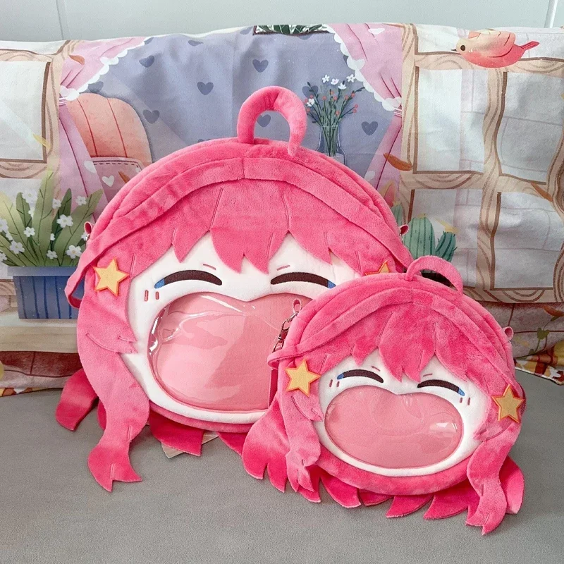 Anime Nakano Itsuki Cosplay Plush Bag Big Mouth Laugh Face Transparent Itabag Lolita Girls Backpack Crossbody Party Shoulder Bag