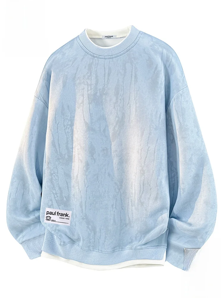 

Мужская толстовка Paul Frank с длинным рукавом, повседневная, осенне-зимняя, для отдыха, из хлопка и полиэстера, комфортная, с эффектом окрашивания.