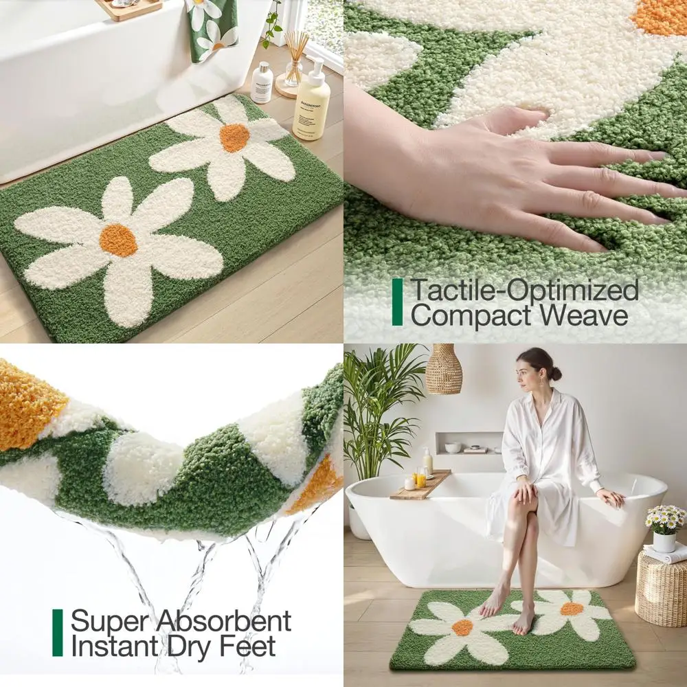 

Коврик для ванной комнаты 24x36, мягкие впитывающие коврики из микрофибры, нескользящие коврики для ванной комнаты, душа и пола ванны