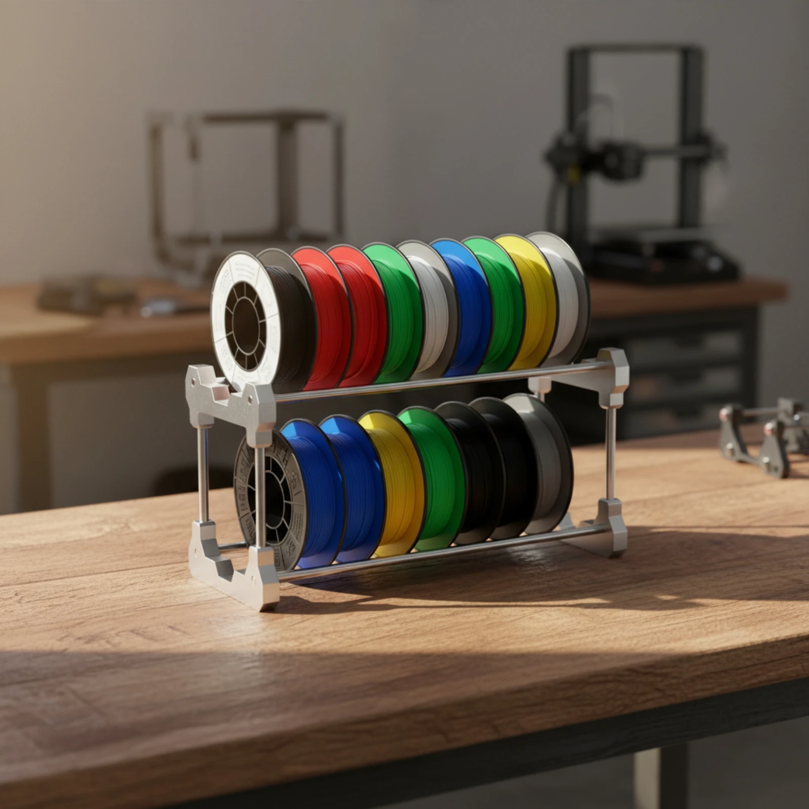 Filament Storage Rack Heavy-Duty Rack Para Filamento De Impresora 3D Filament Holder Resistente for Makers, Printing Station