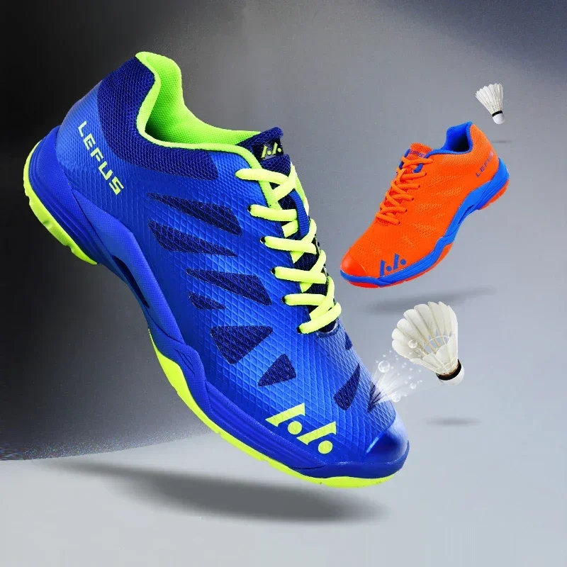 

Men and Women's Training Professional Badminton Shoes, Gym Sneakers, Indoor Light Sport, Table Tennis Shoes, Plus Size