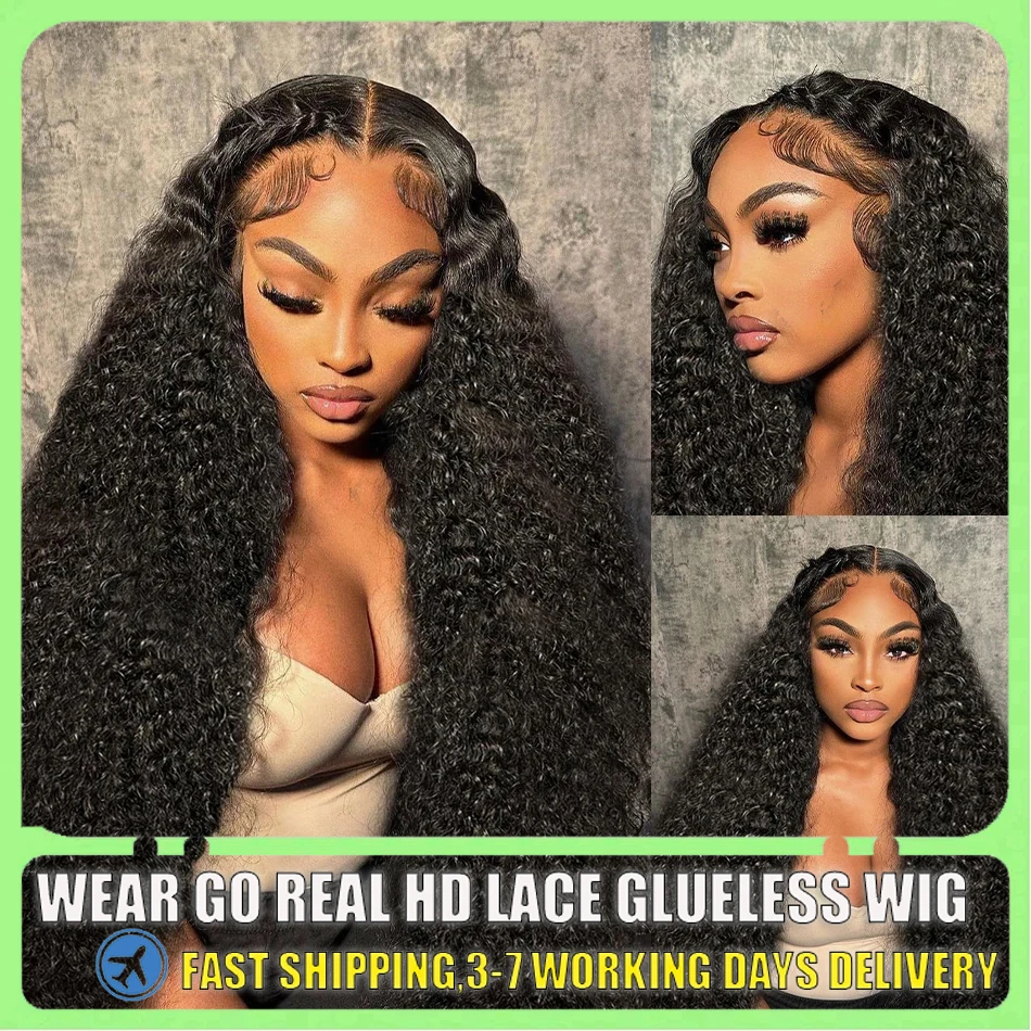 40 Inch Curly Lace Front Human Hair Wigs For Black Women Pre Plucked Brazilian Hair 13x4 Deep Wave Frontal Wig 13x6 Hd Lace Wig