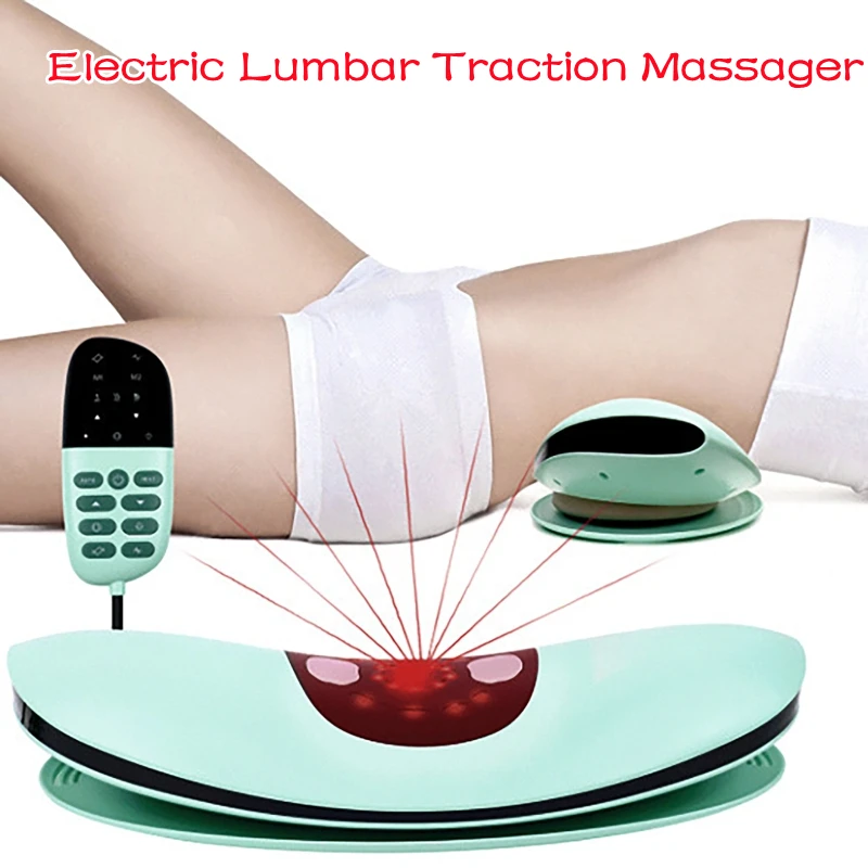 

Electric Lumbar Traction Massager Adjustable Vibration Waist Massager Waist Spine Support Back Massage Machine Waist